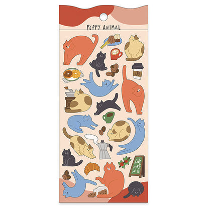 Stickers Peppy Animal Short-haired Cats