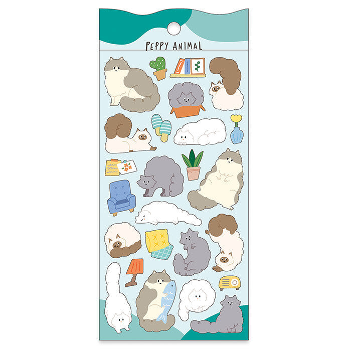 Stickers Peppy Animal Long-haired Cats