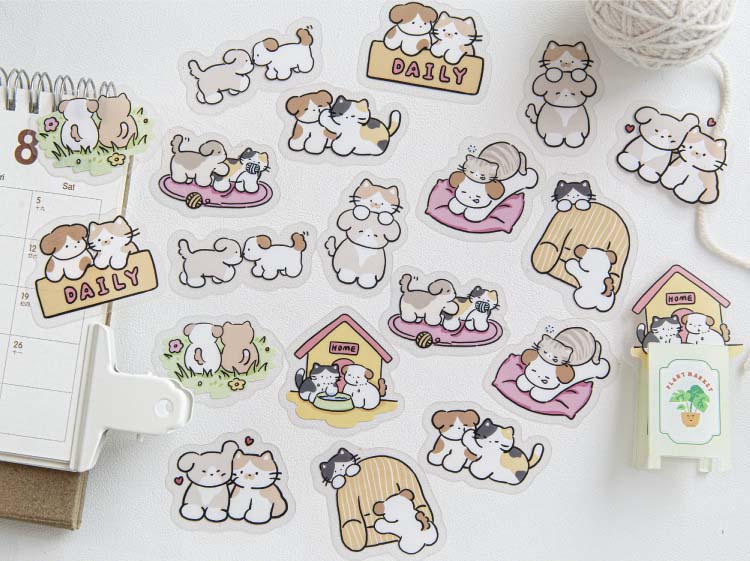 Stickers Pet Handbook Happy Dog