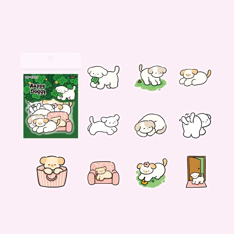 Stickers Pet Handbook Happy Dog