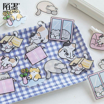 Stickers Pet Handbook Relax Kitten