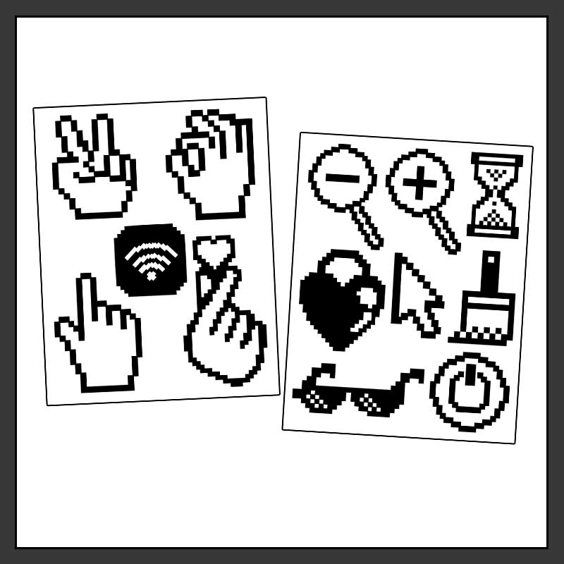 Stickers Pixel World PC Record