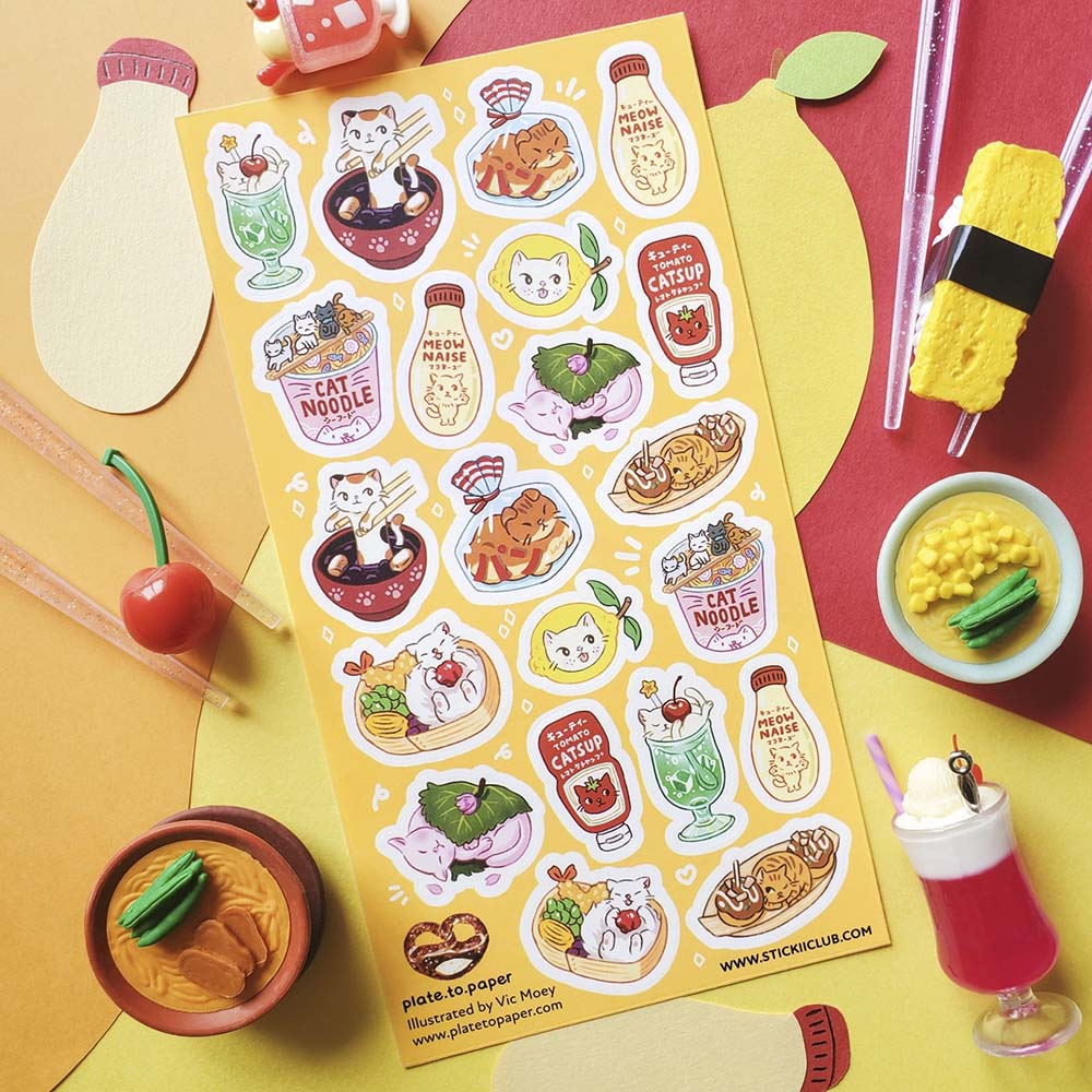 Stickers Meow Made Menu