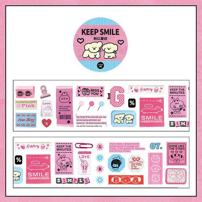 Stickers en Rollo Play With Me Keep Smile