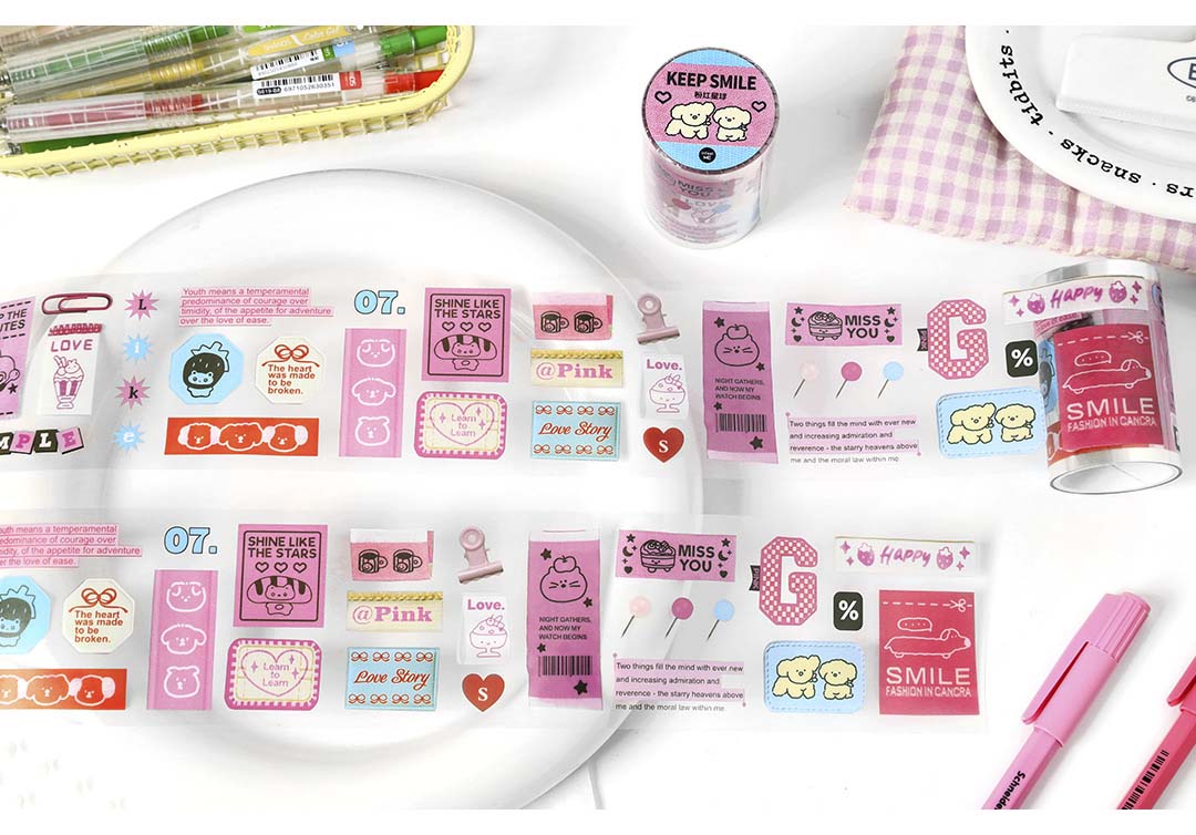 Stickers en Rollo Play With Me Keep Smile