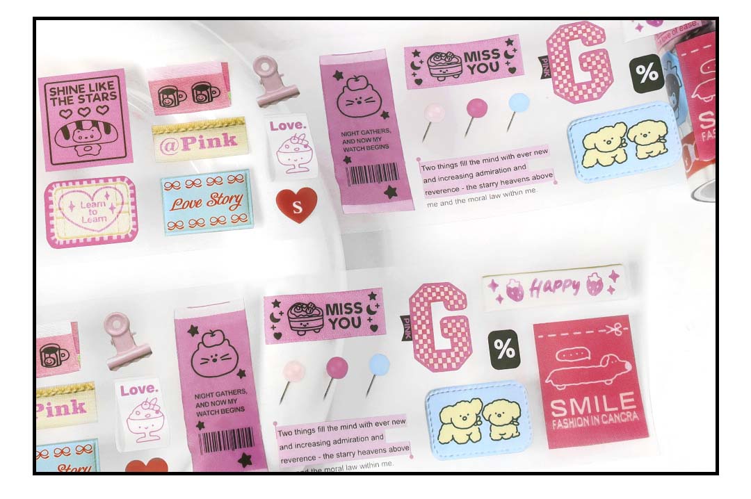 Stickers en Rollo Play With Me Keep Smile