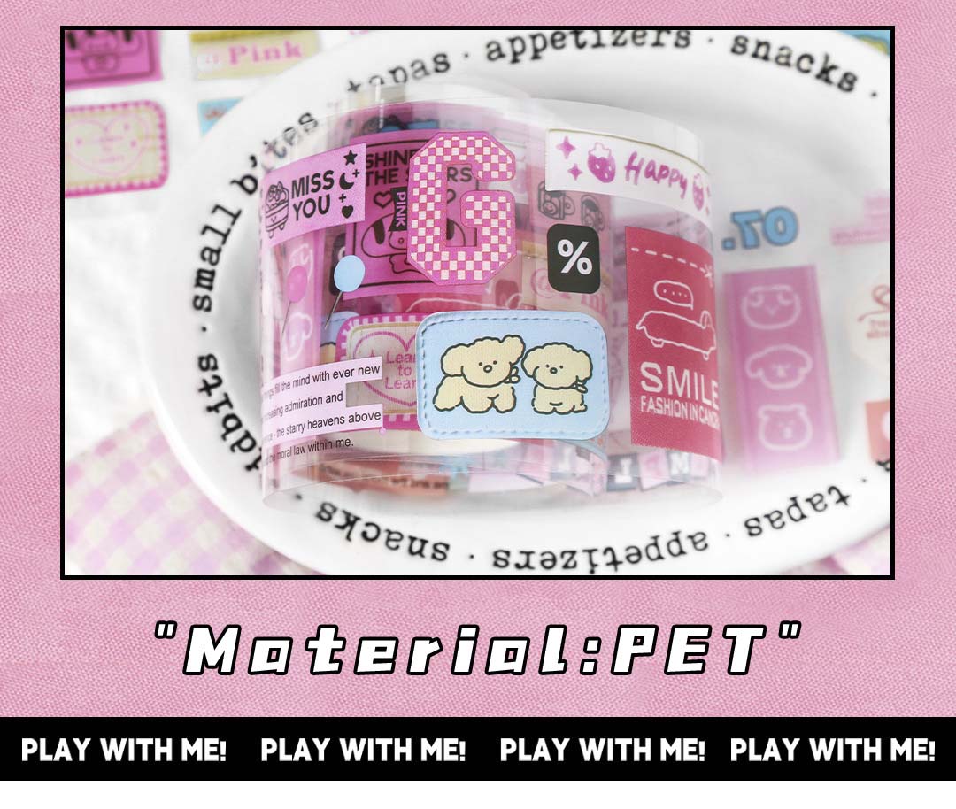Stickers en Rollo Play With Me Keep Smile