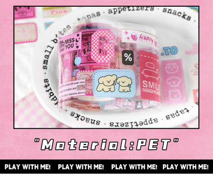Stickers en Rollo Play With Me Keep Smile