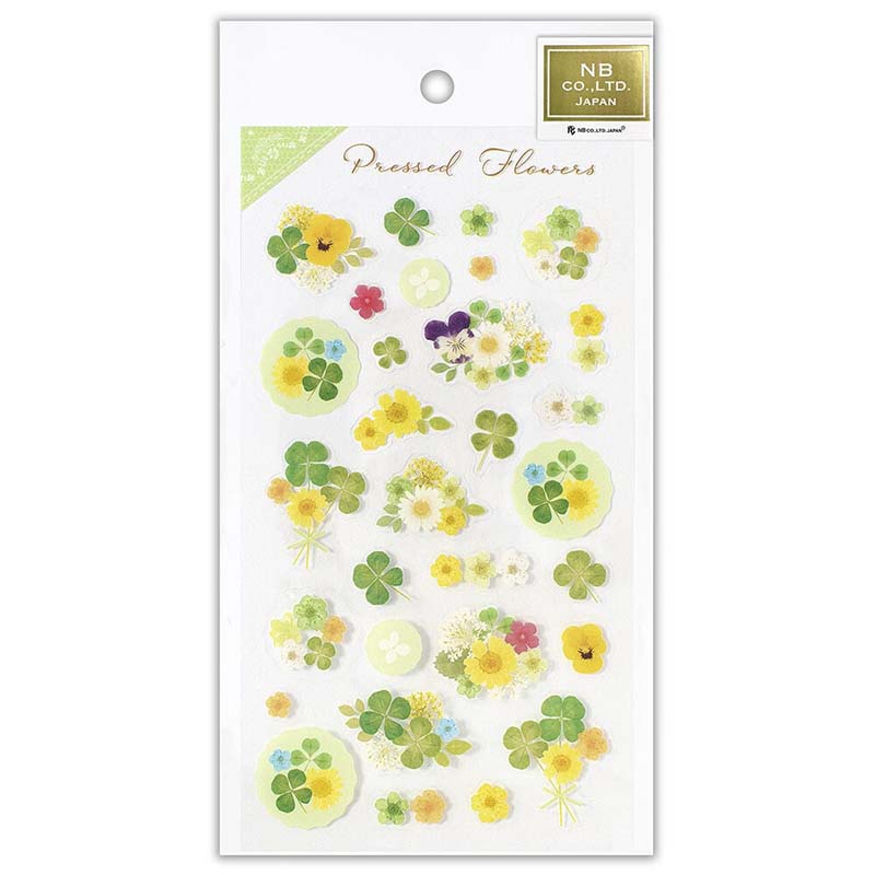 Stickers Pressed Flowers Clover
