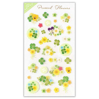 Stickers Pressed Flowers Clover