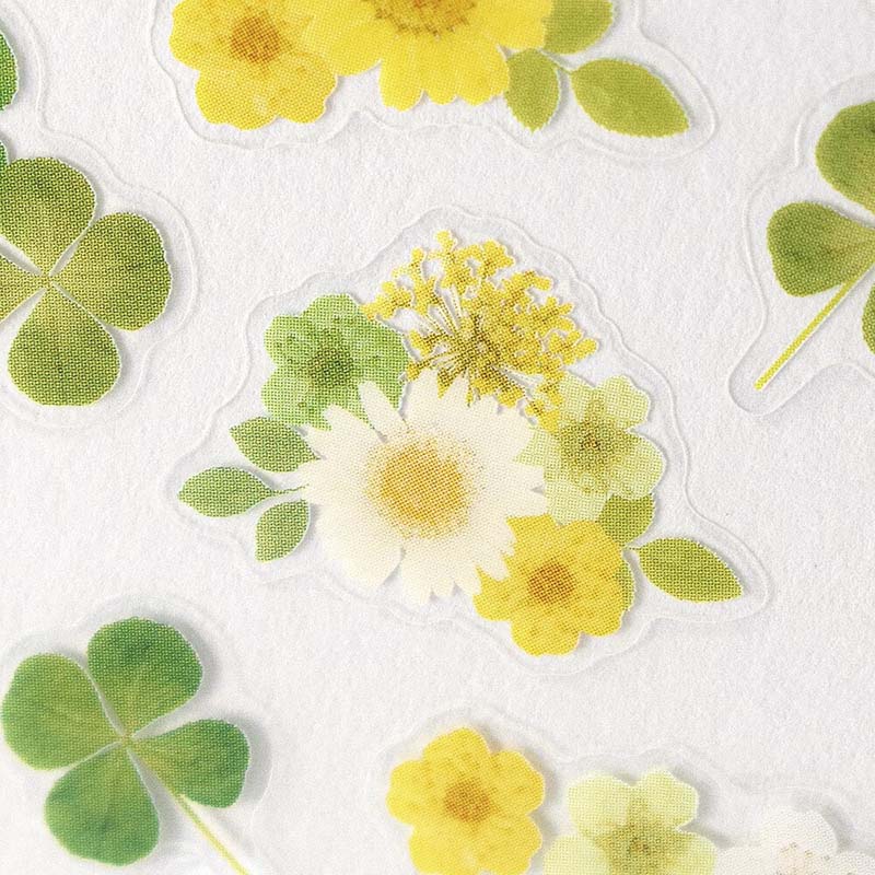 Stickers Pressed Flowers Clover