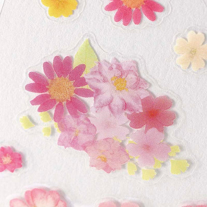 Stickers Pressed Flowers Pink