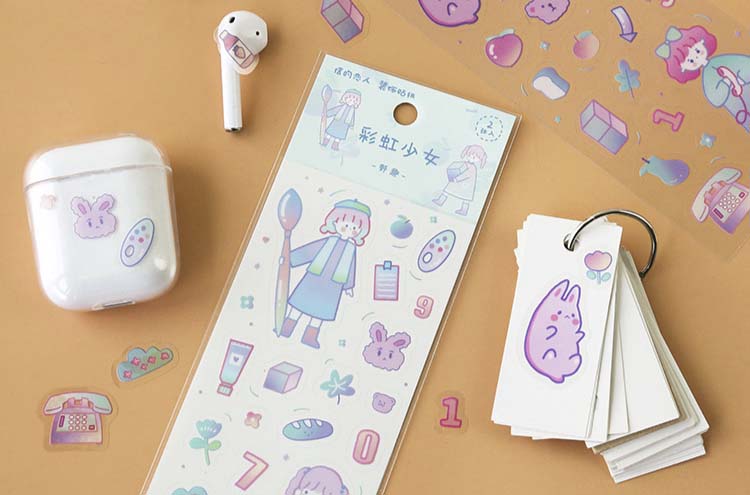 Stickers Rainbow Girls Hobby