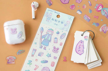 Stickers Rainbow Girls Hobby