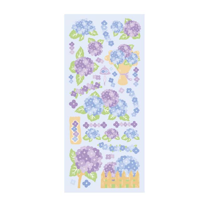 Stickers Rainy Florals Hydrangea