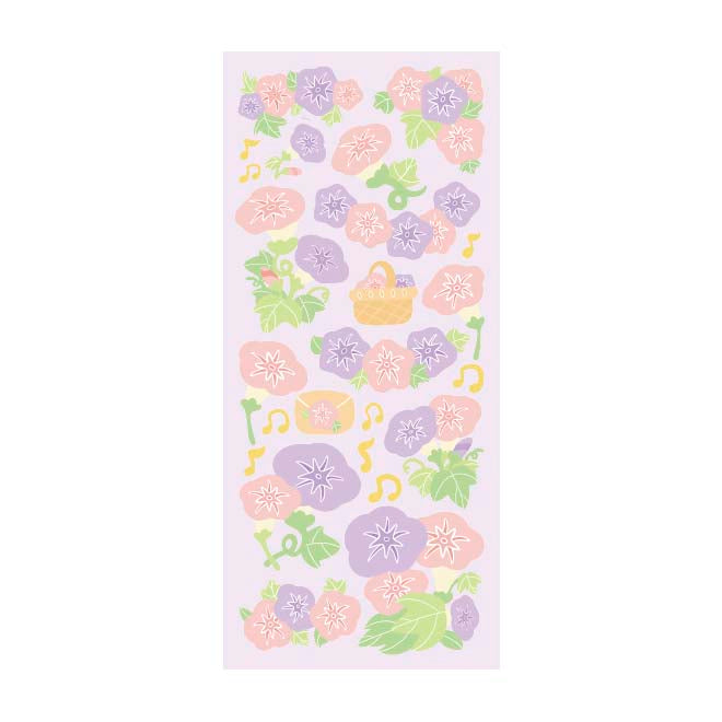 Stickers Rainy Florals Morning Glory