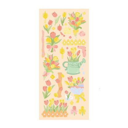 Stickers Rainy Florals Tulip Flower