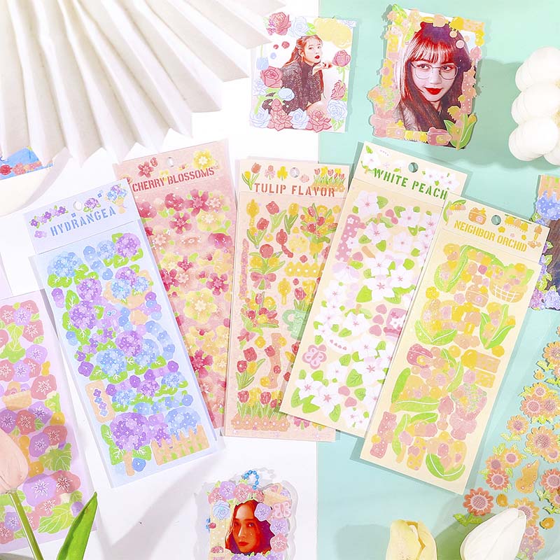 Stickers Rainy Florals Morning Glory