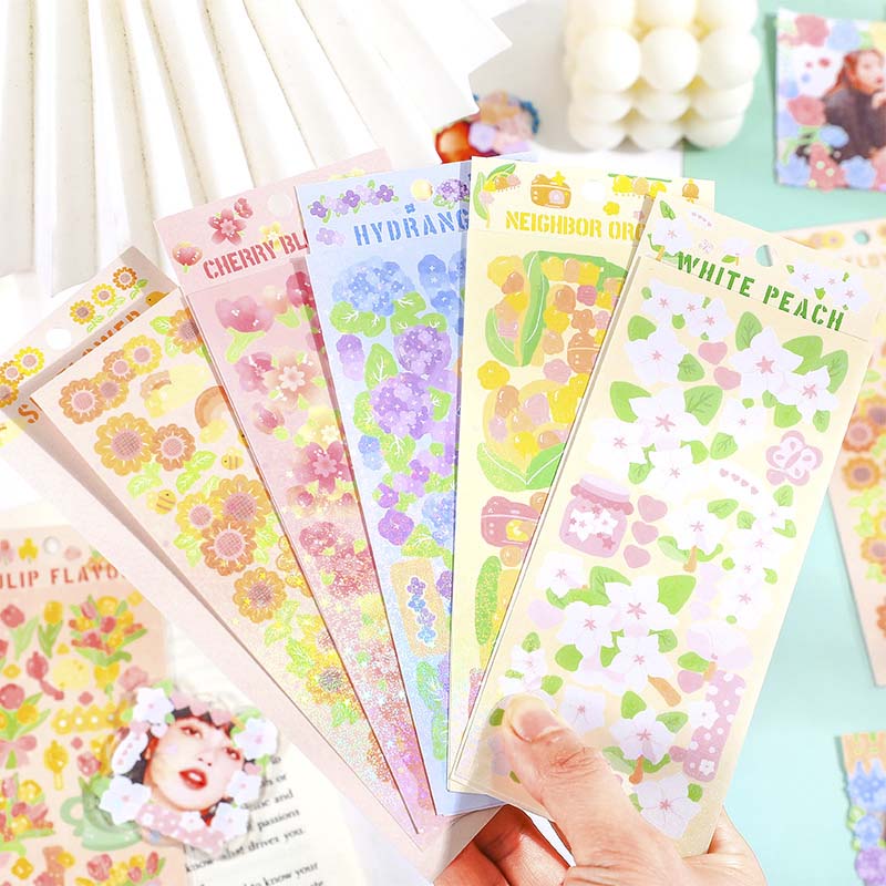 Stickers Rainy Florals Morning Glory