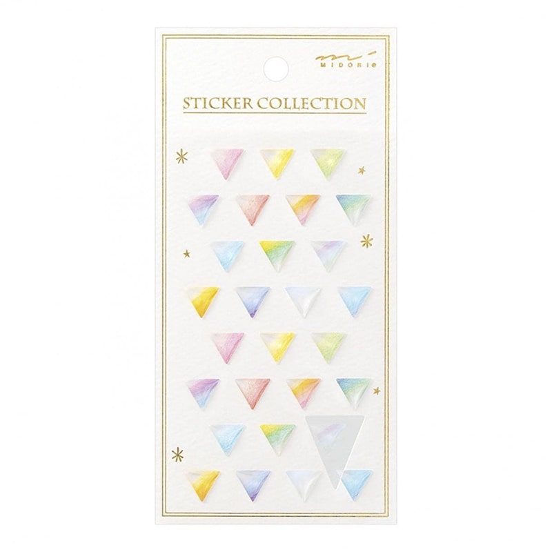 Stickers Resin Gradation Triangle