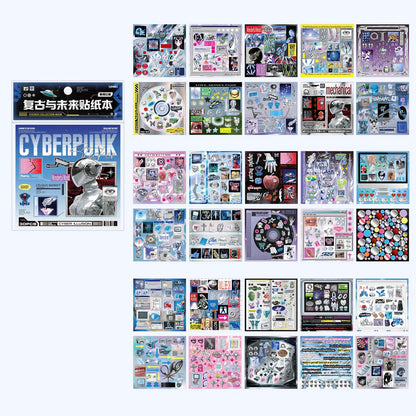 Librillo de Stickers Retro And Future Cyberpunk