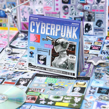 Librillo de Stickers Retro And Future Cyberpunk