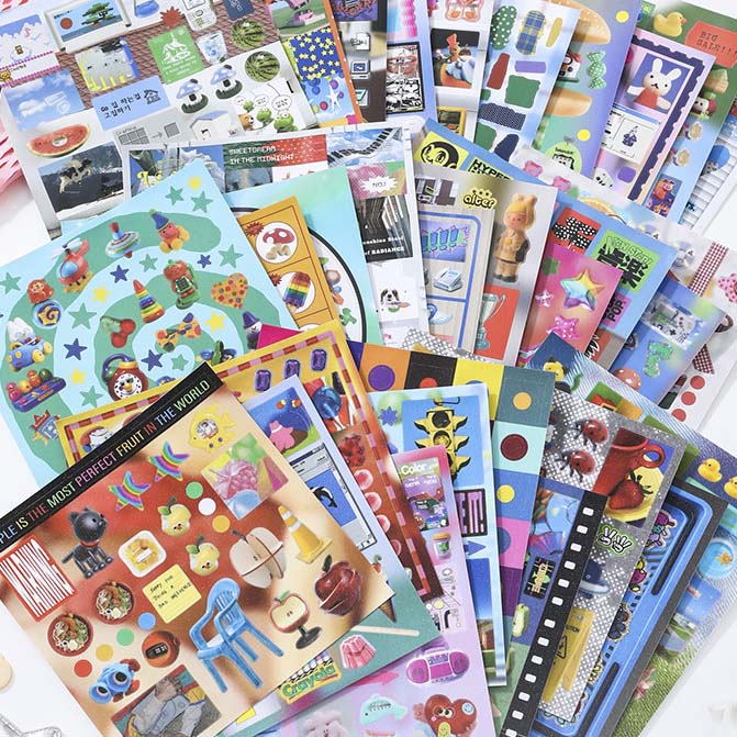 Librillo de Stickers Retro And Future Colorful Candy