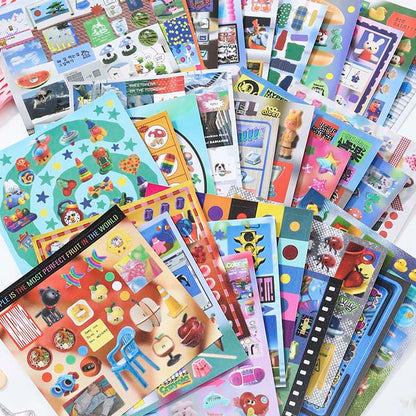 Librillo de Stickers Retro And Future Colorful Candy