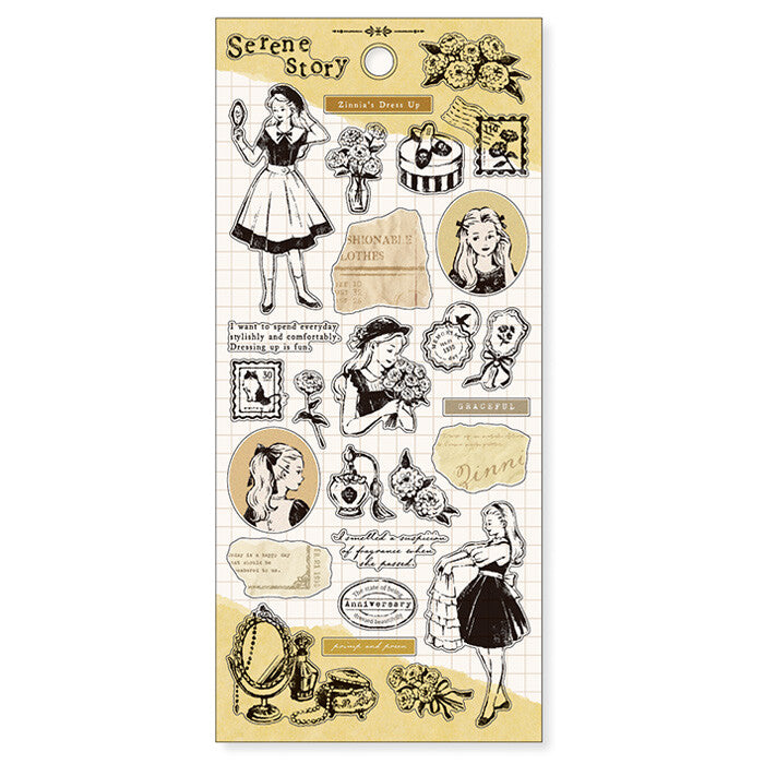 Stickers Serene Story Zinnia&