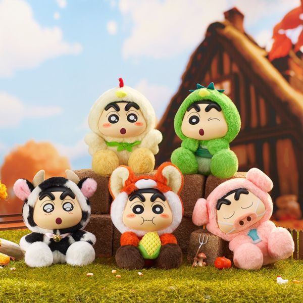Blind Box Crayon Shinchan Farm Animals Series Plushie