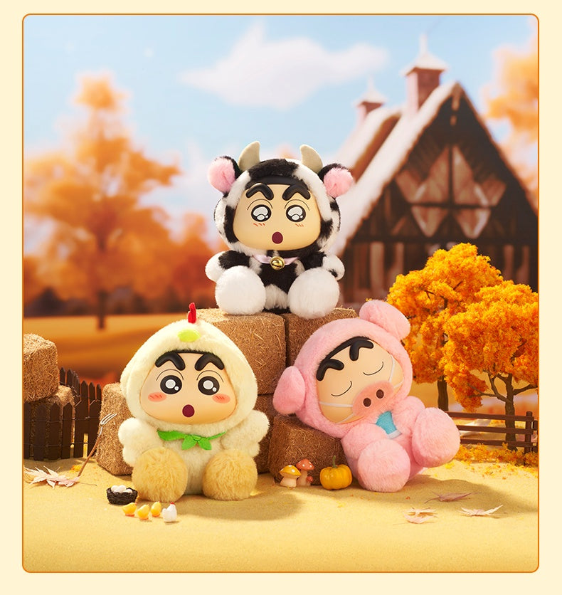 Blind Box Crayon Shinchan Farm Animals Series Plushie