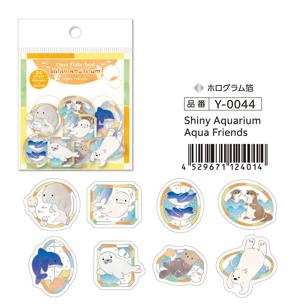 Stickers Shiny Aquarium Aqua Friends