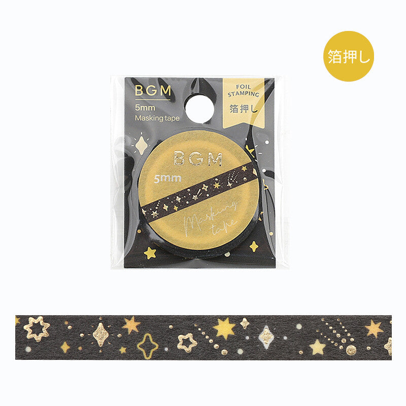 Washi Tape Slim Foil Stardust