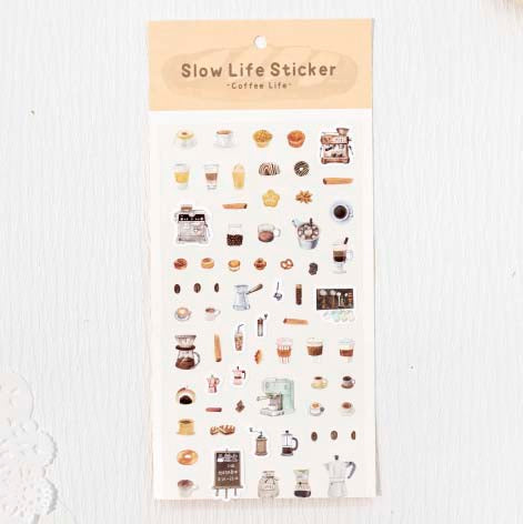 Stickers Slow Life Coffee Life