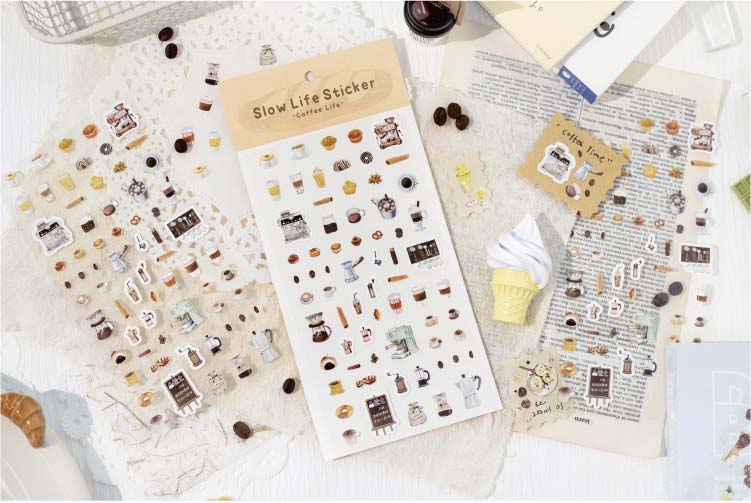Stickers Slow Life Coffee Life