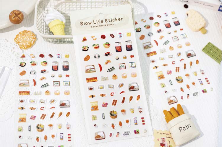 Stickers Slow Life Convenience Store