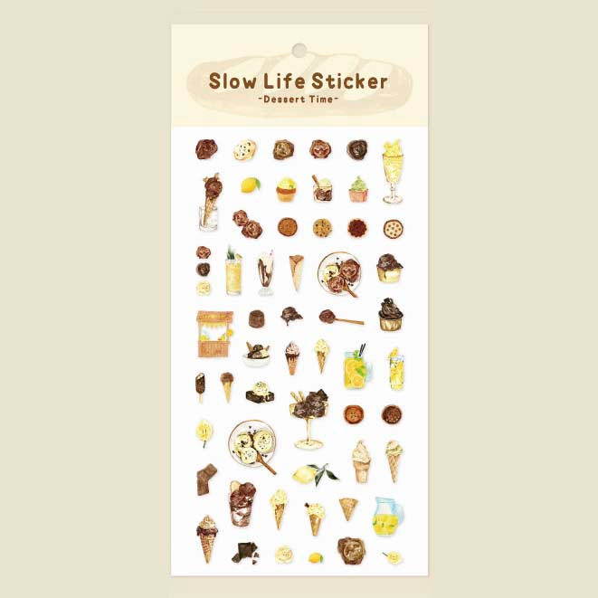Stickers Slow Life Dessert Time
