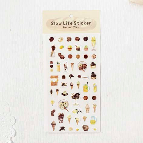 Stickers Slow Life Dessert Time