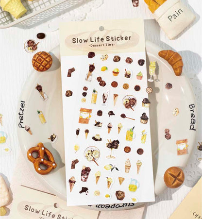 Stickers Slow Life Dessert Time