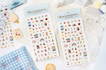 Stickers Slow Life Drink Tea Time