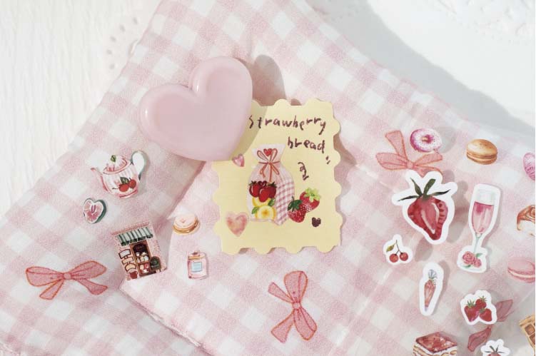 Stickers Slow Life Strawberry Party