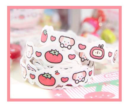 Washi Tape Small Animal Meeting Cherry Cherry