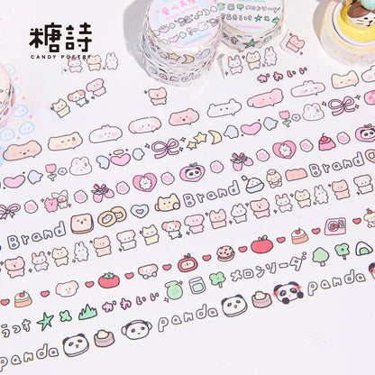 Washi Tape Small Animal Meeting Panda Panda