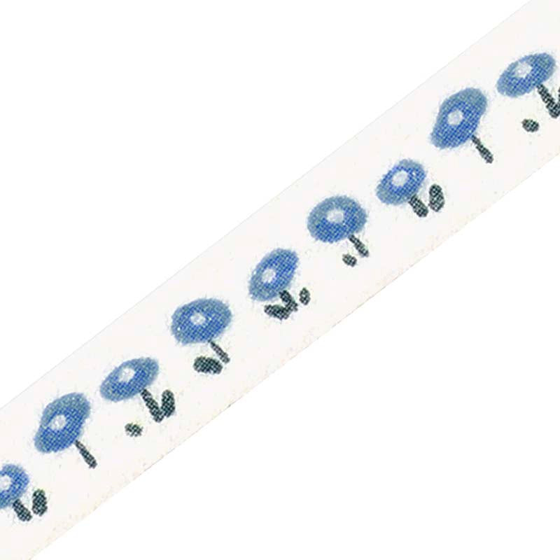 Washi Tape Slim Small Blue Flower