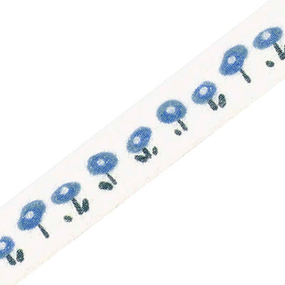 Washi Tape Slim Small Blue Flower