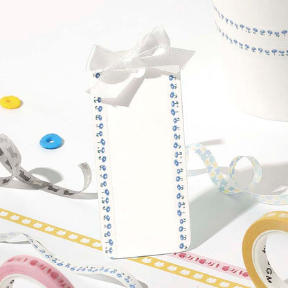 Washi Tape Slim Small Blue Flower