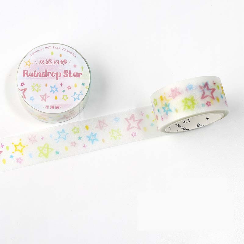 PET Tape Soft Dream Song Raindrop Star