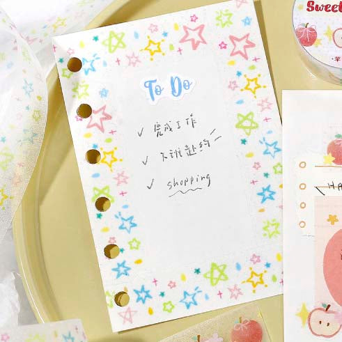 PET Tape Soft Dream Song Raindrop Star