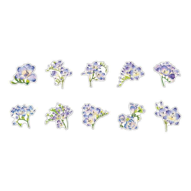Stickers Song Of The Flower Blue Orchid