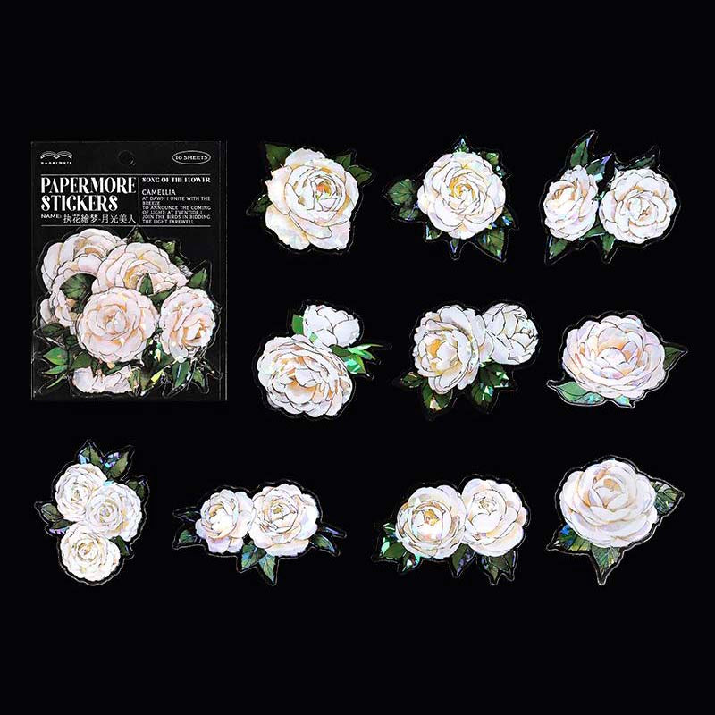 Stickers Song Of The Flower White Roses